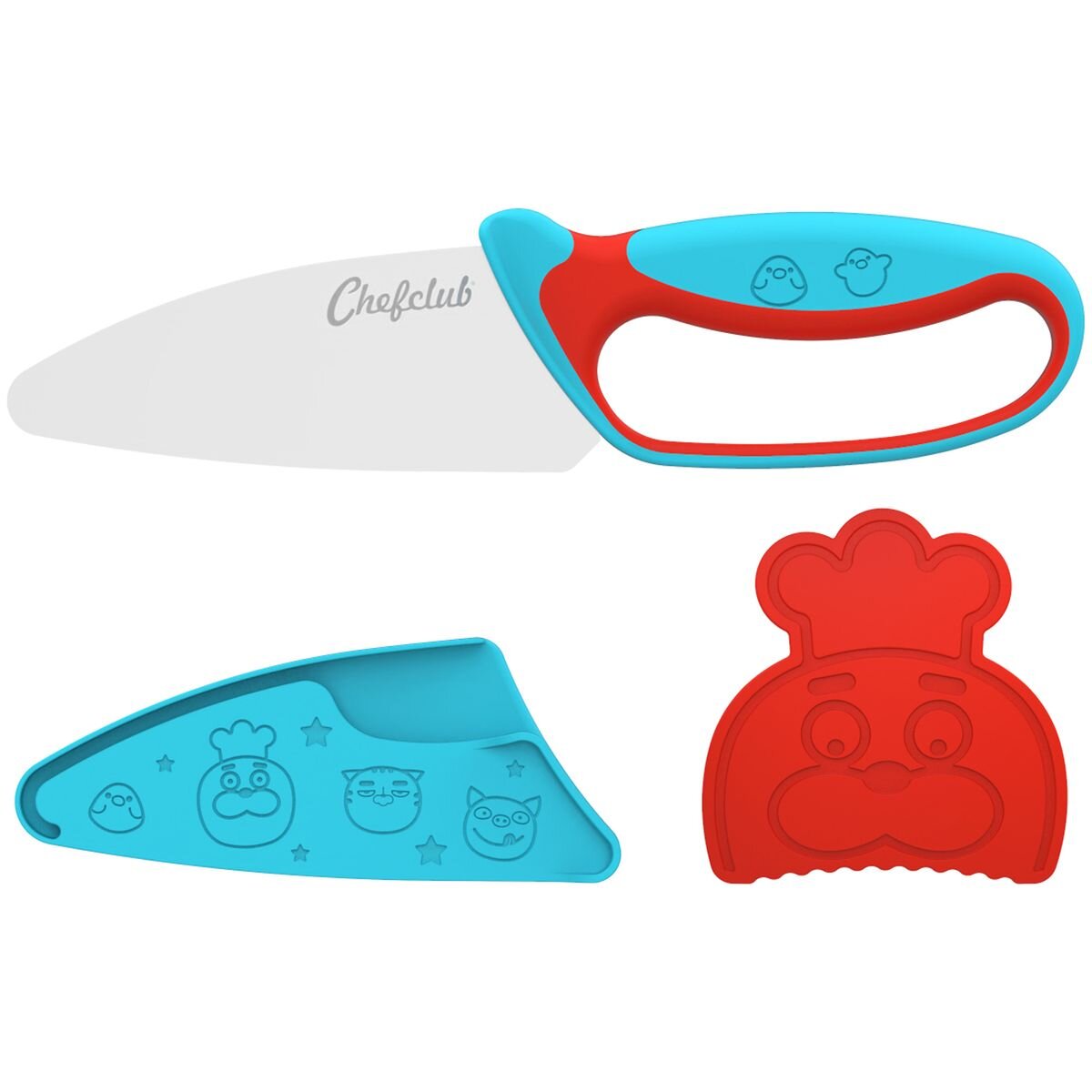 Chefclub Messer für Kinder Blau & Rot