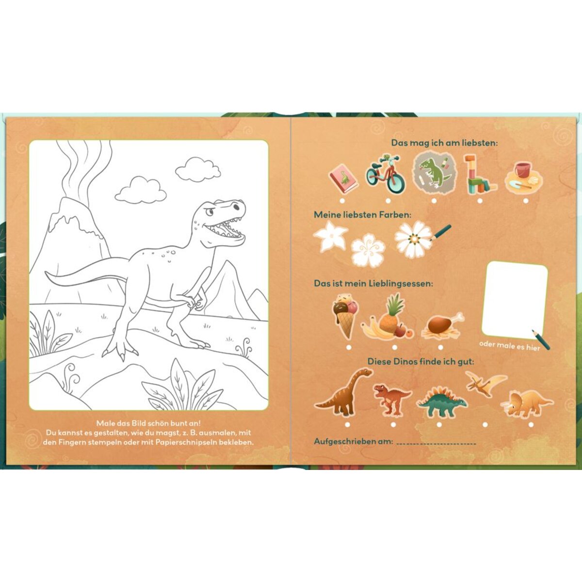 Coppenrath Verlag Freundebuch Dino-Friends