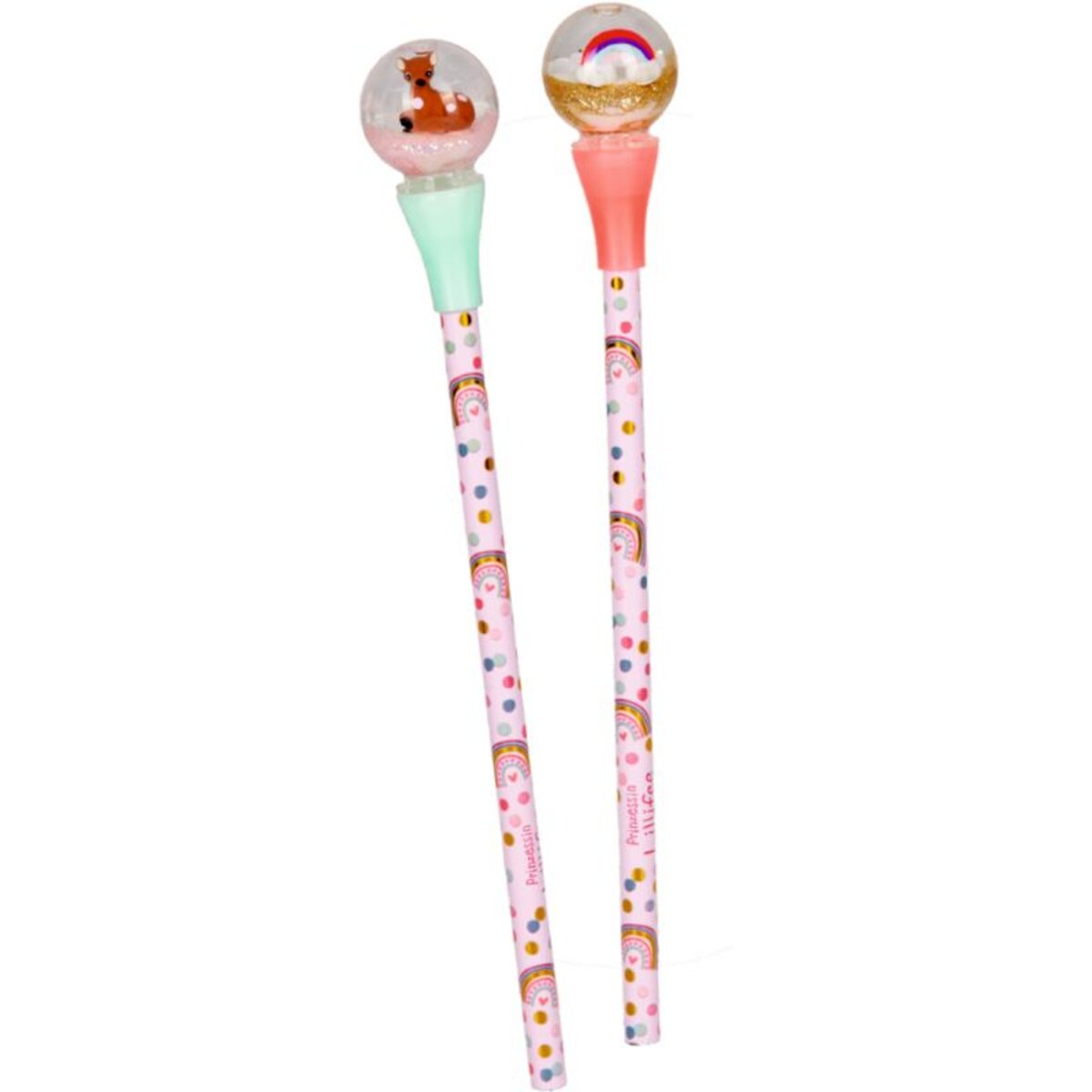 Coppenrath Verlag Glitzerkugel-Buntstift - Prinzessin Lillifee, 1 Stück, 2-fach sortiert