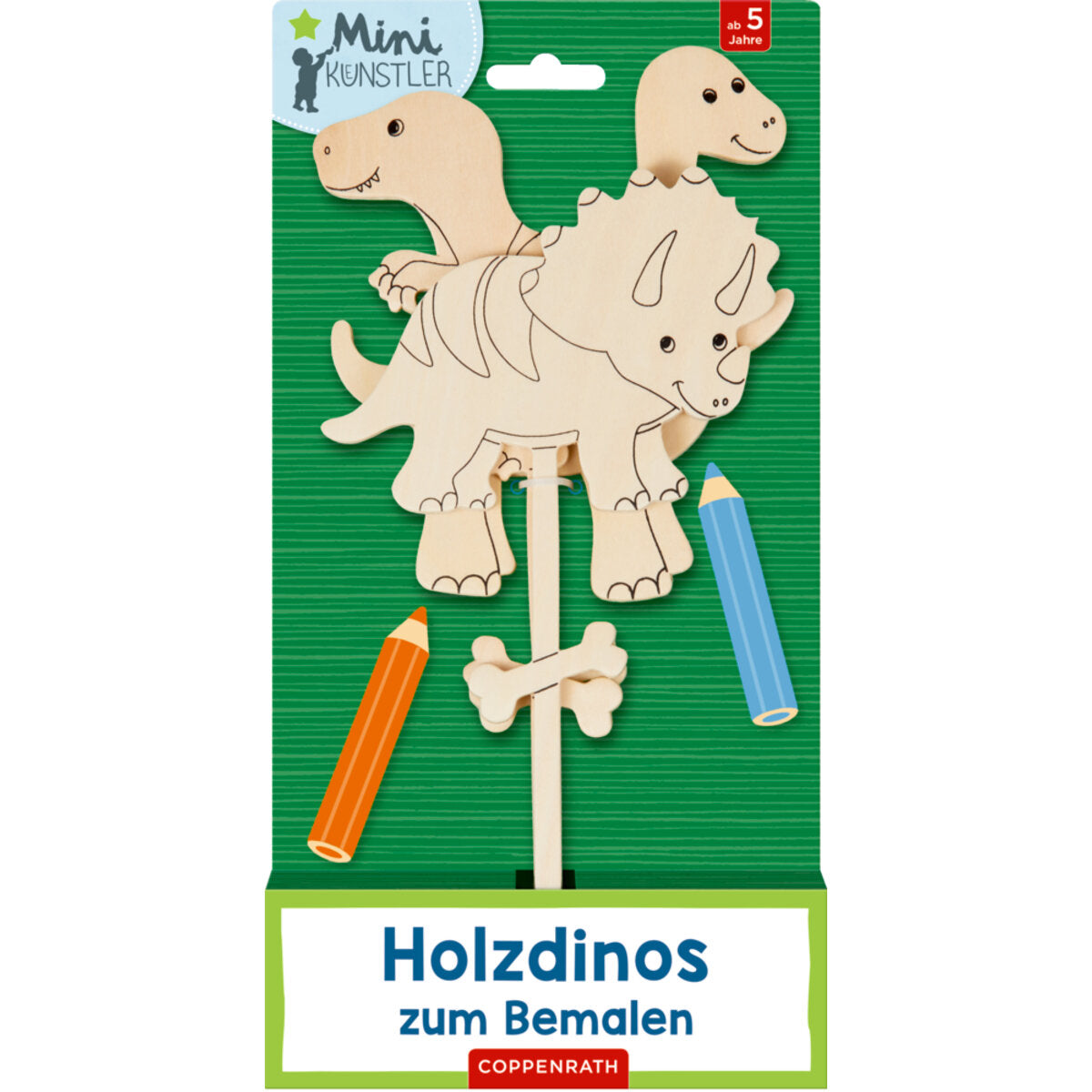 Coppenrath Verlag Holzdinos zum Bemalen (Mini-Künstler)