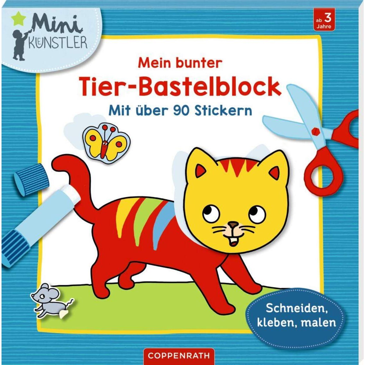 Coppenrath Verlag Mein bunter Tier-Bastelblock (Mini-Künstler)