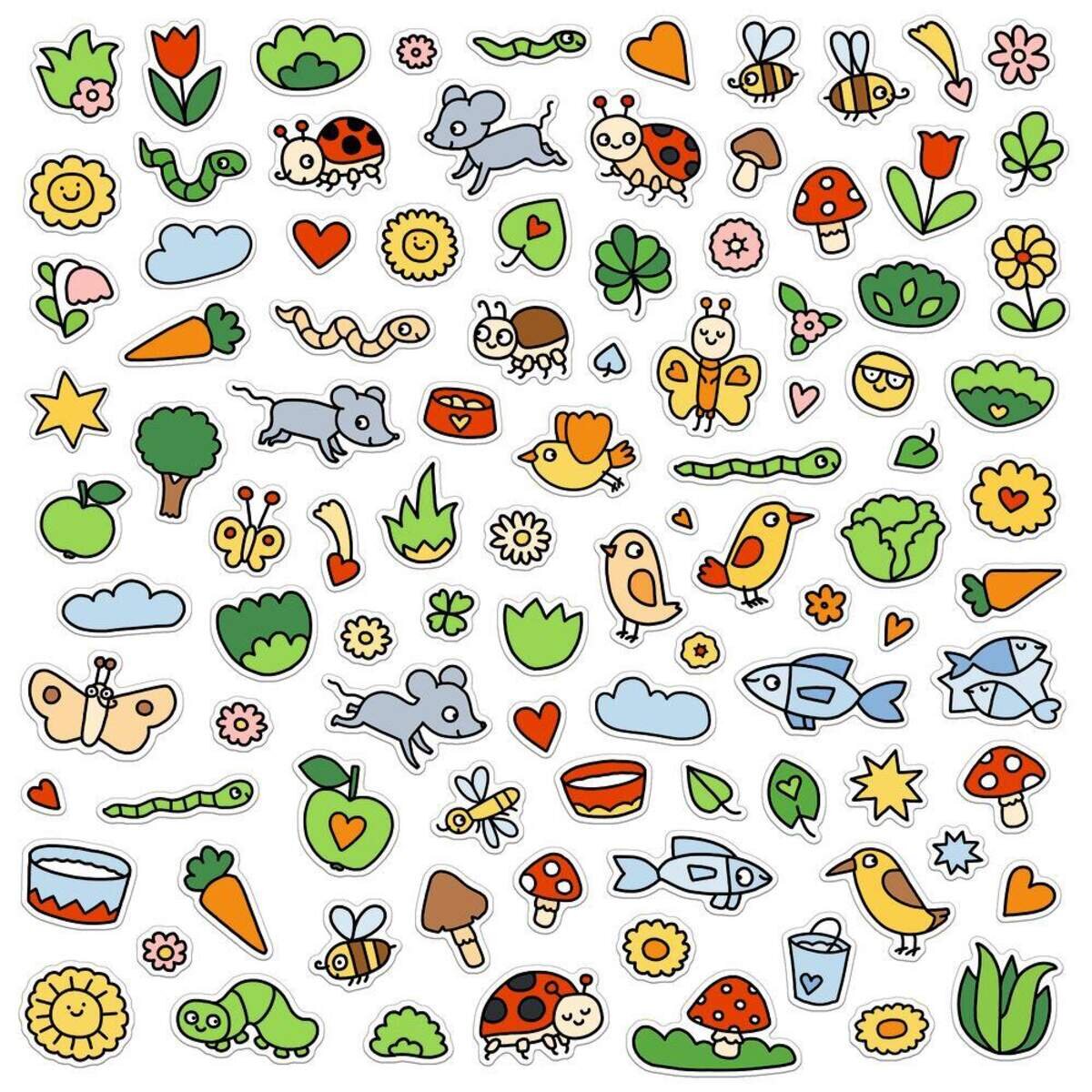 Coppenrath Verlag Mein bunter Tier-Bastelblock (Mini-Künstler)