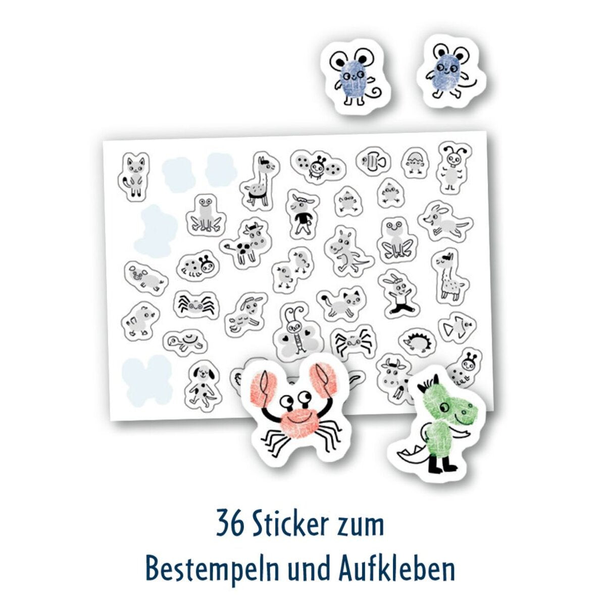 Coppenrath Verlag Mein großes Bastelset: Fingerstempeln