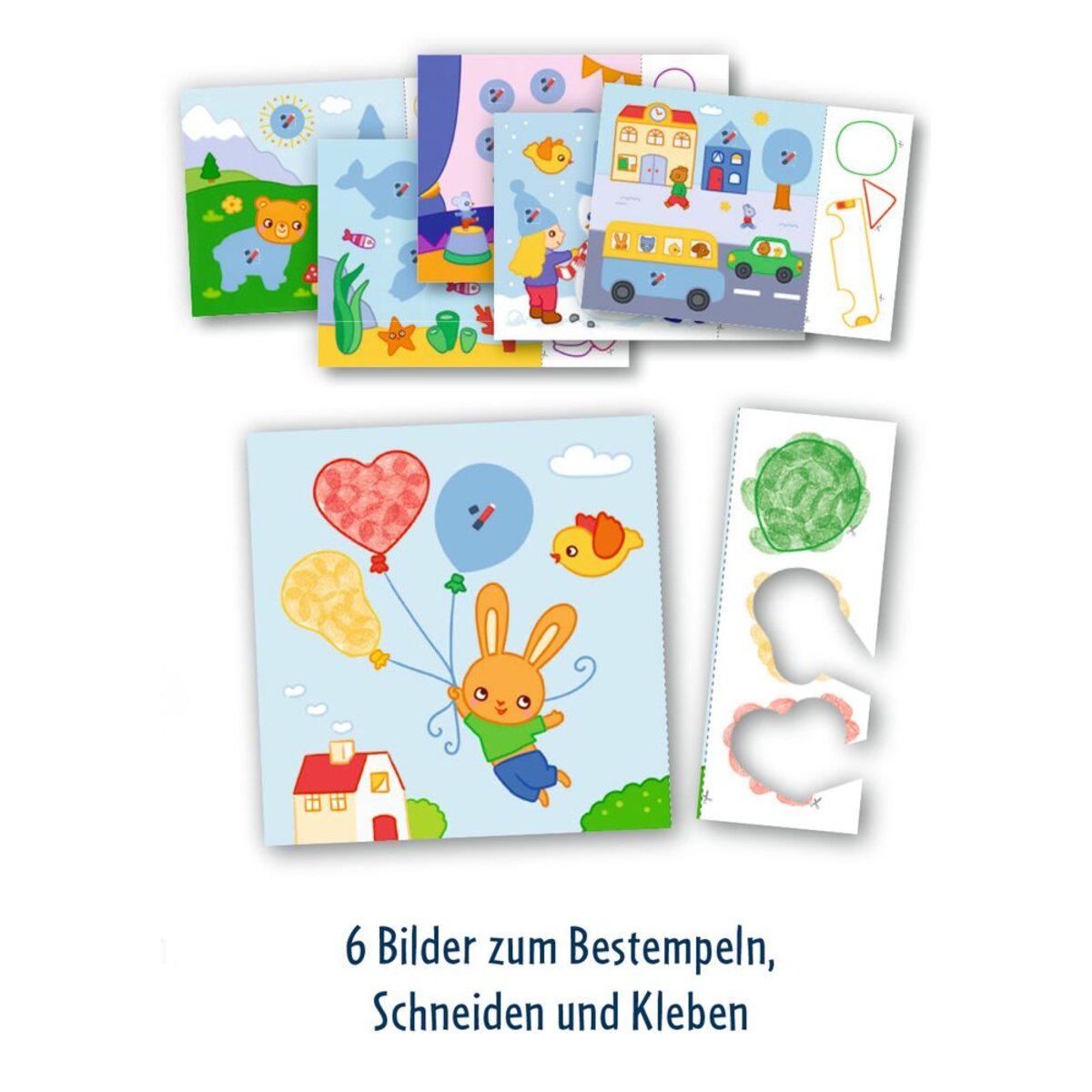 Coppenrath Verlag Mein großes Bastelset: Fingerstempeln