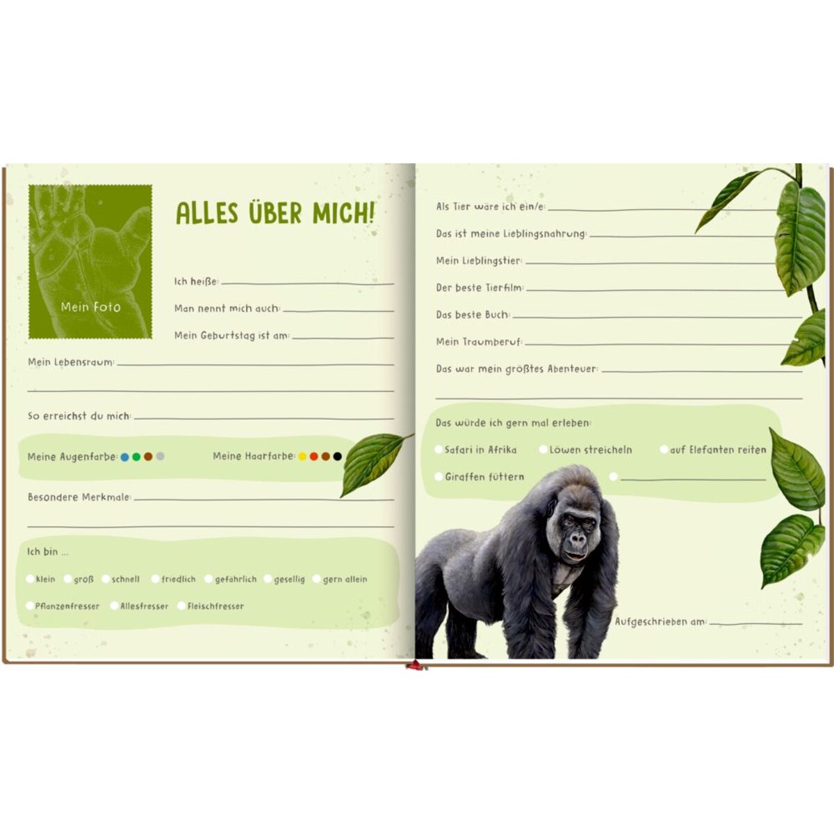 Coppenrath Verlag Meine Freunde: Lebensgroße wilde Tiere Afrikas