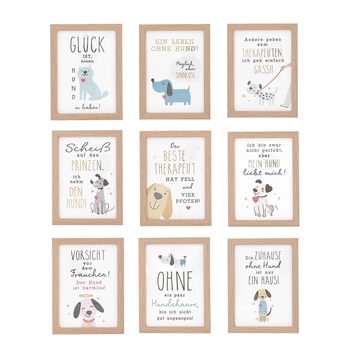 Depesche Bilderrahmen mit Sprüchen für Hundeliebhaber