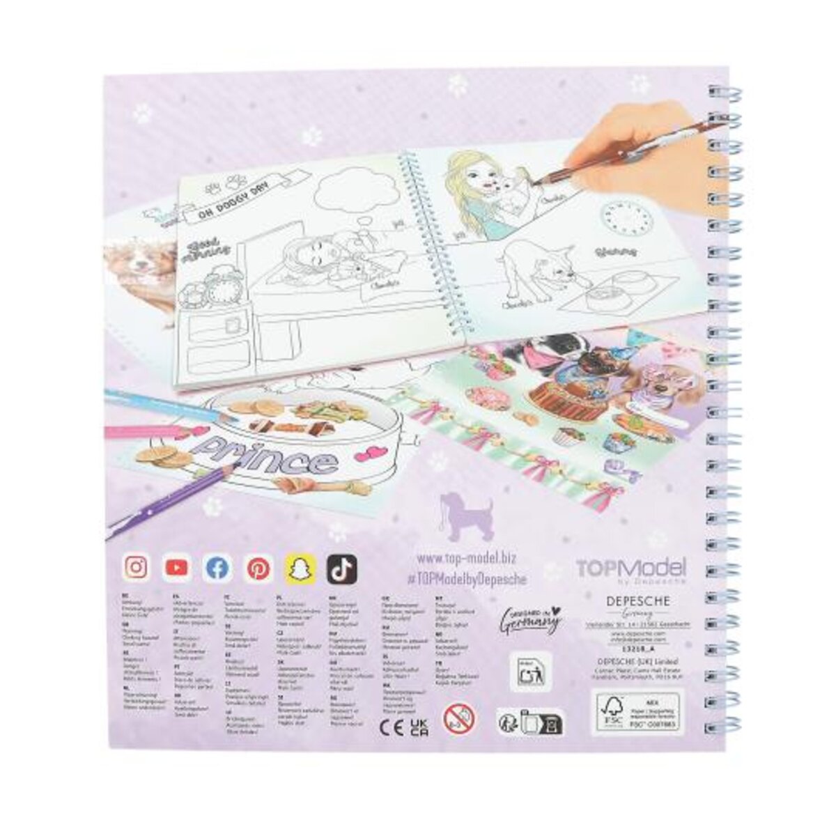 Depesche Create your TOPModel Doggy Malbuch