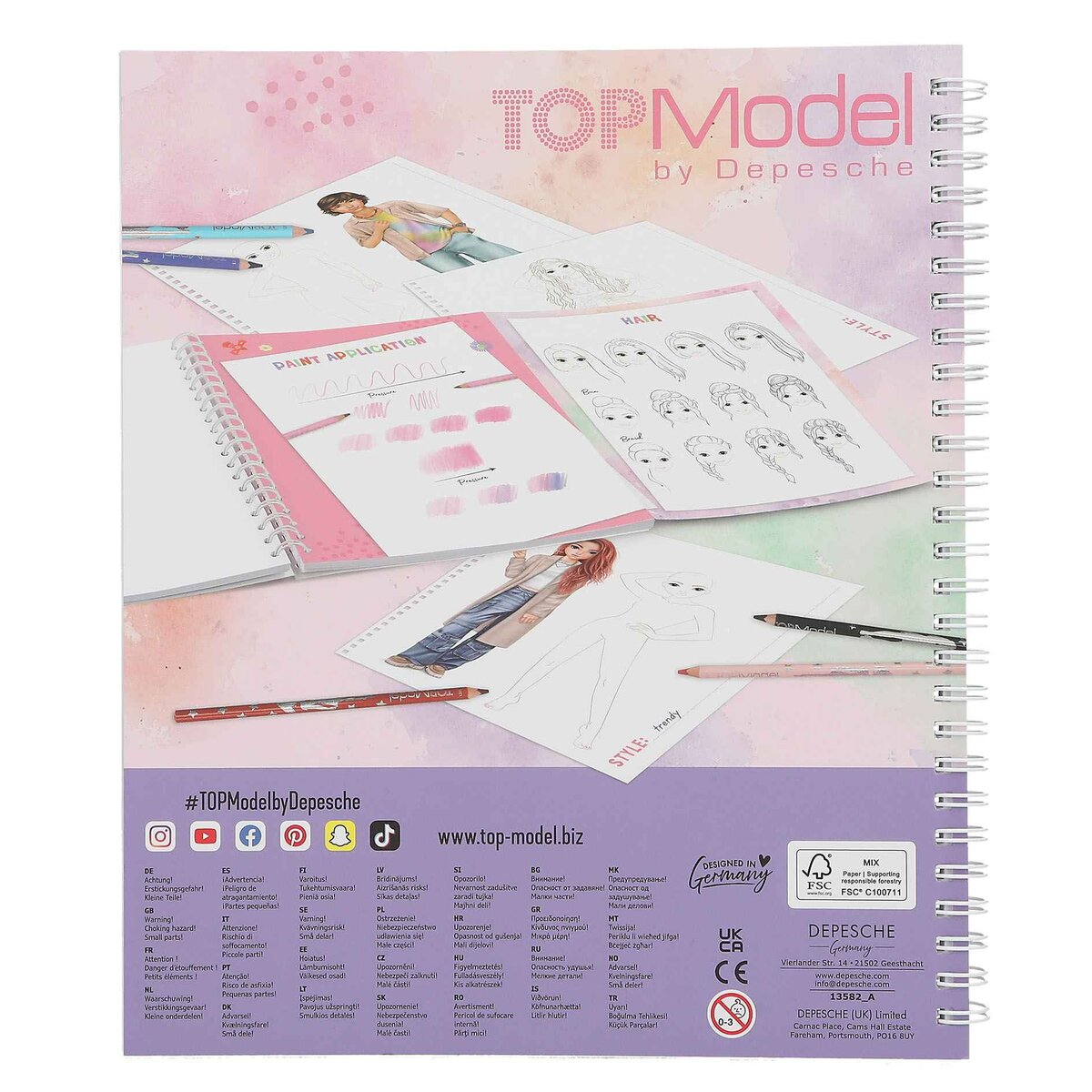 Depesche Create your TOPModel Malbuch