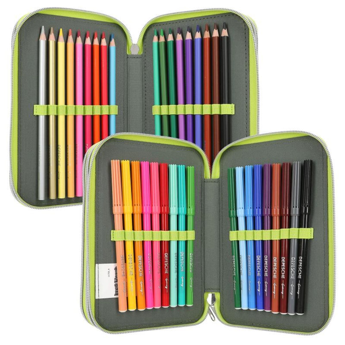 Depesche Dino World 3-Fach Federtasche REFLECTOR