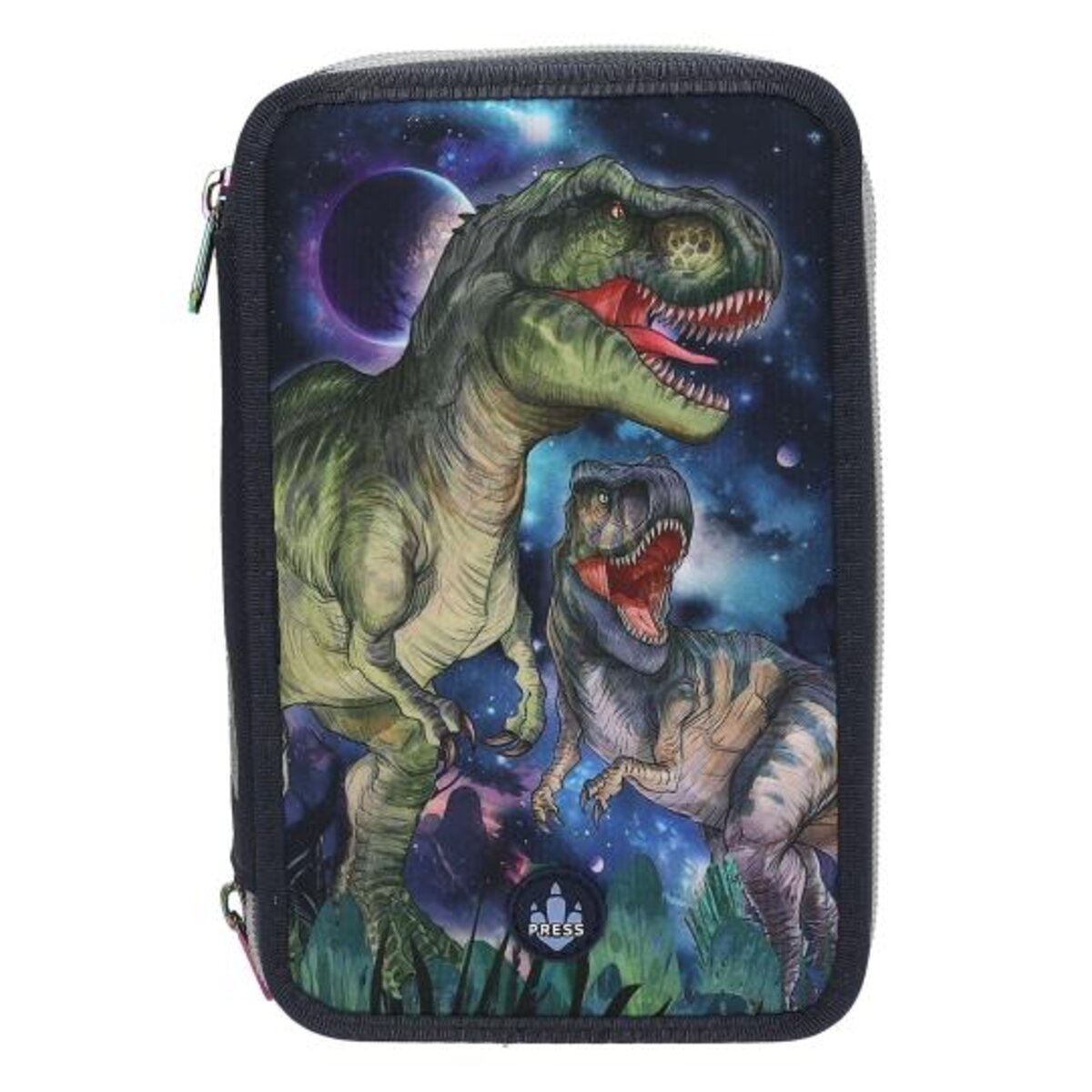 Depesche Dino World 3 Fach Federtasche LED GALAXY
