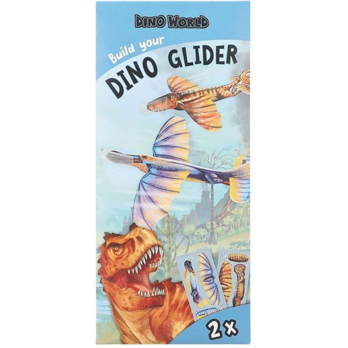 Depesche Dino World Build Your Dino Glider, 1 Stück, 6-fach sortiert