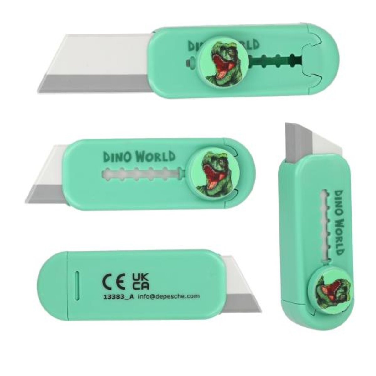 Depesche Dino World Cutter Radierer, 1 Stück, 2-fach sortiert