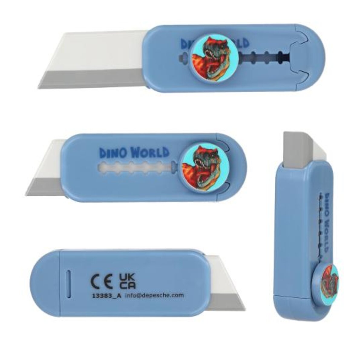 Depesche Dino World Cutter Radierer, 1 Stück, 2-fach sortiert