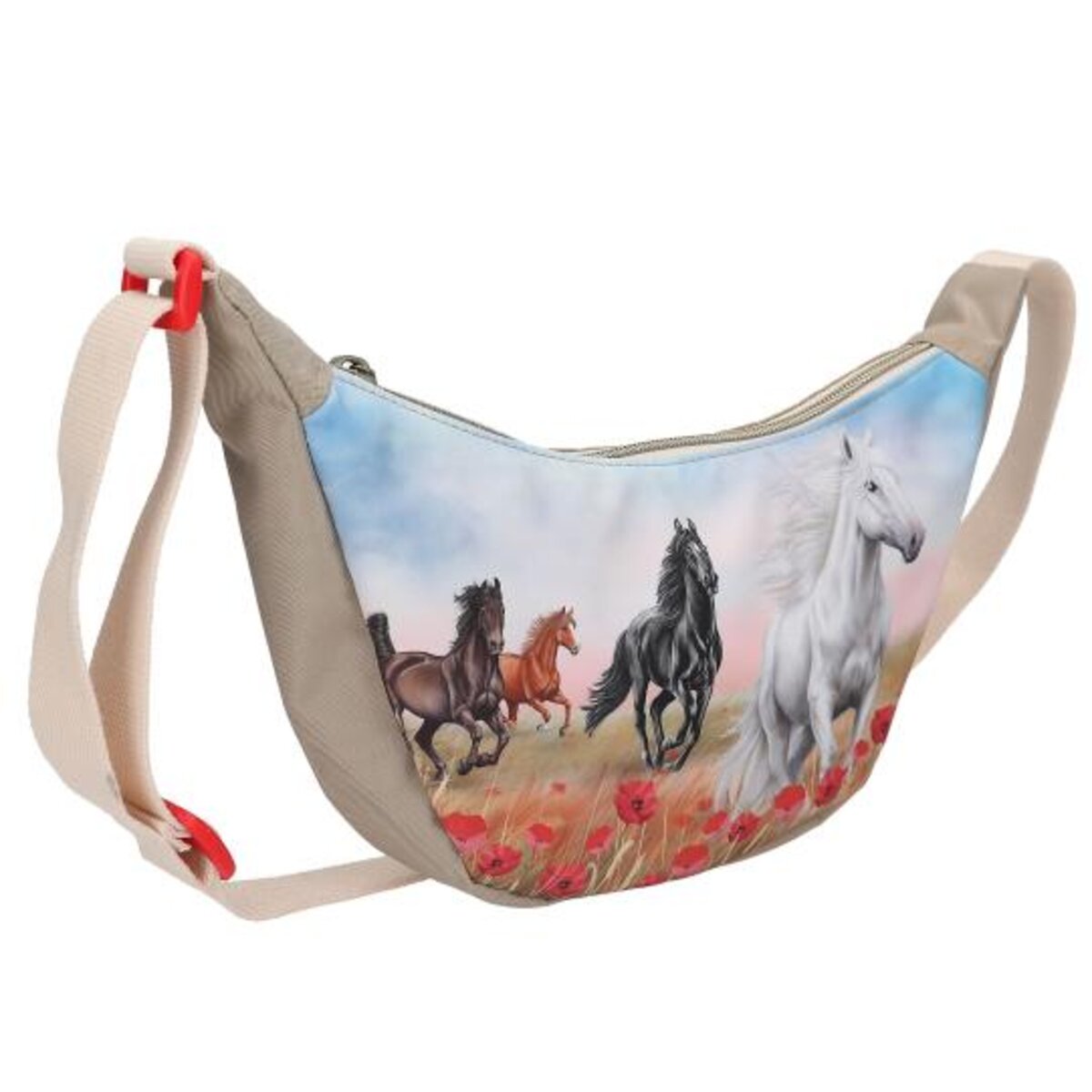 Depesche Miss Melody Kleine Halbmond Umhängetasche POPPY SAND