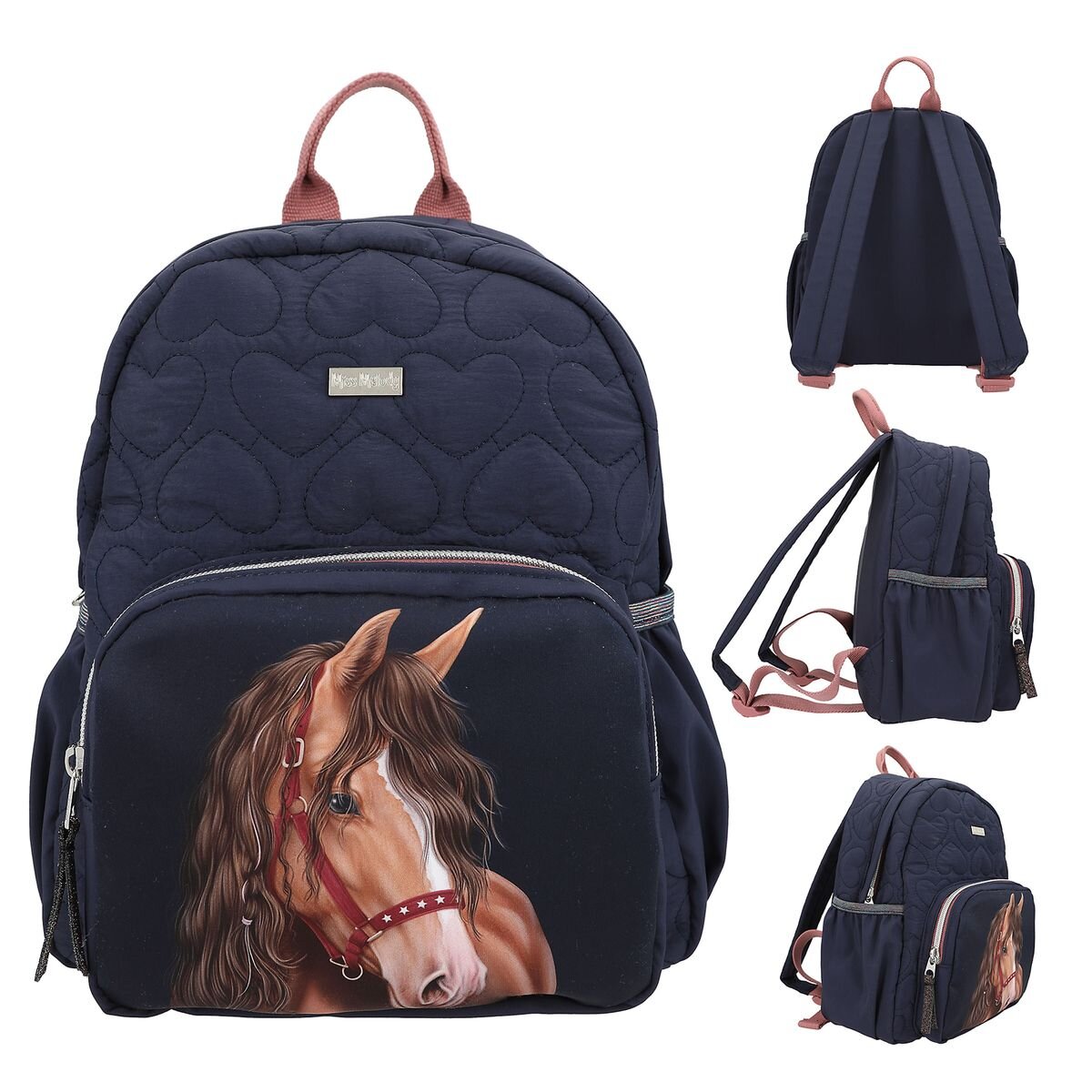 Depesche Miss Melody Rucksack mit Herzsteppung GLITTER HORSE