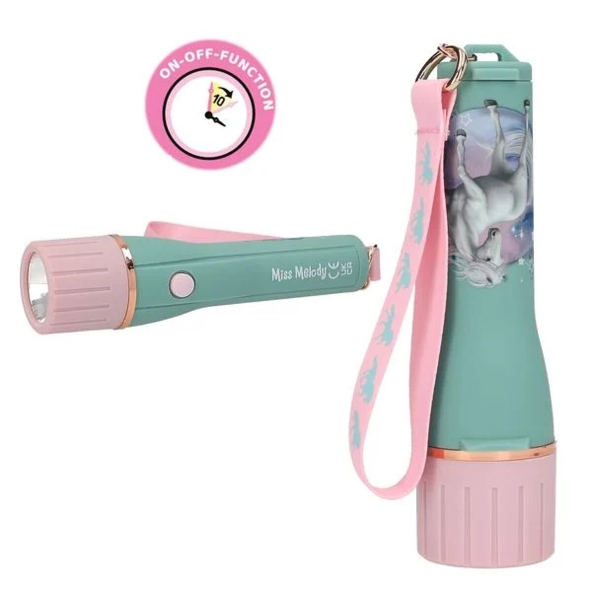 Depesche Miss Melody Taschenlampe mit Timer, 1 Stück, 2-fach sortiert