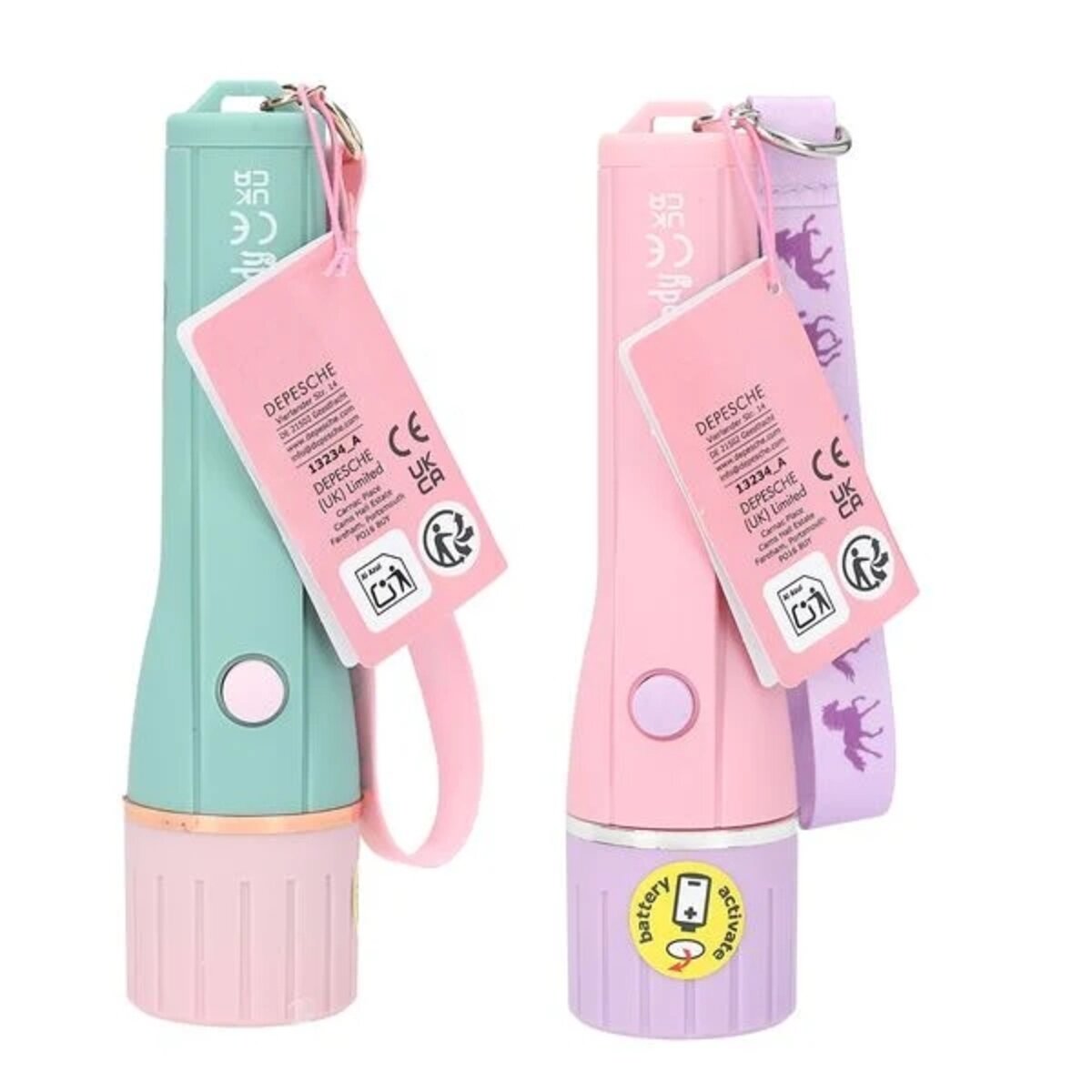 Depesche Miss Melody Taschenlampe mit Timer, 1 Stück, 2-fach sortiert