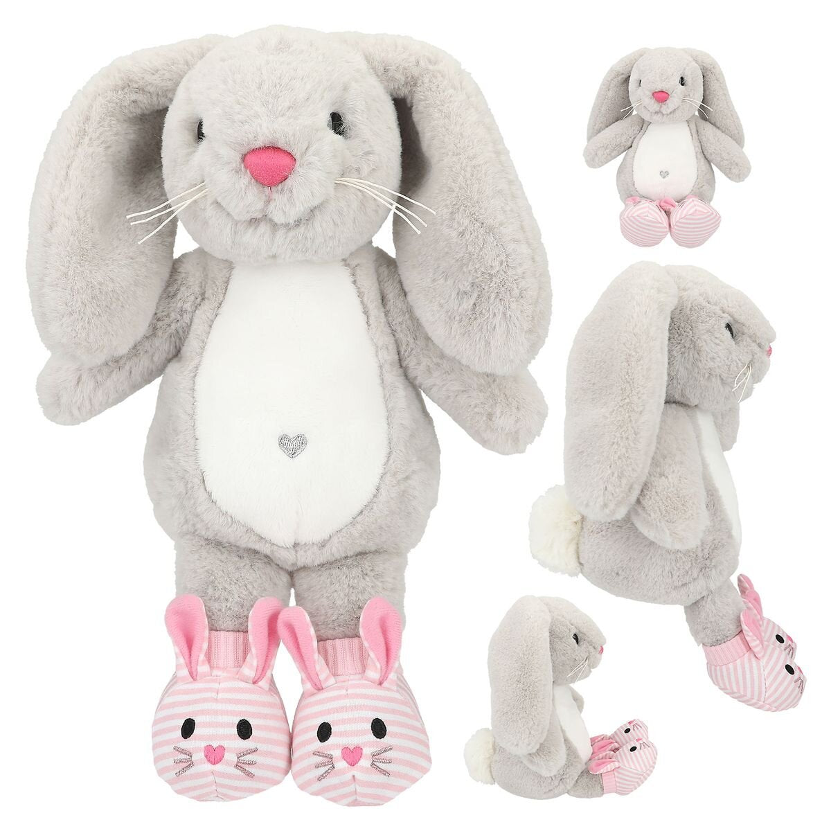 Depesche Princess Mimi Plüsch Hase Nelly Grau Mit Schühchen 21 cm