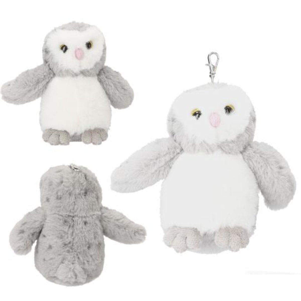 Depesche Snukis Plüschanhänger Eule, 3-fach sortiert