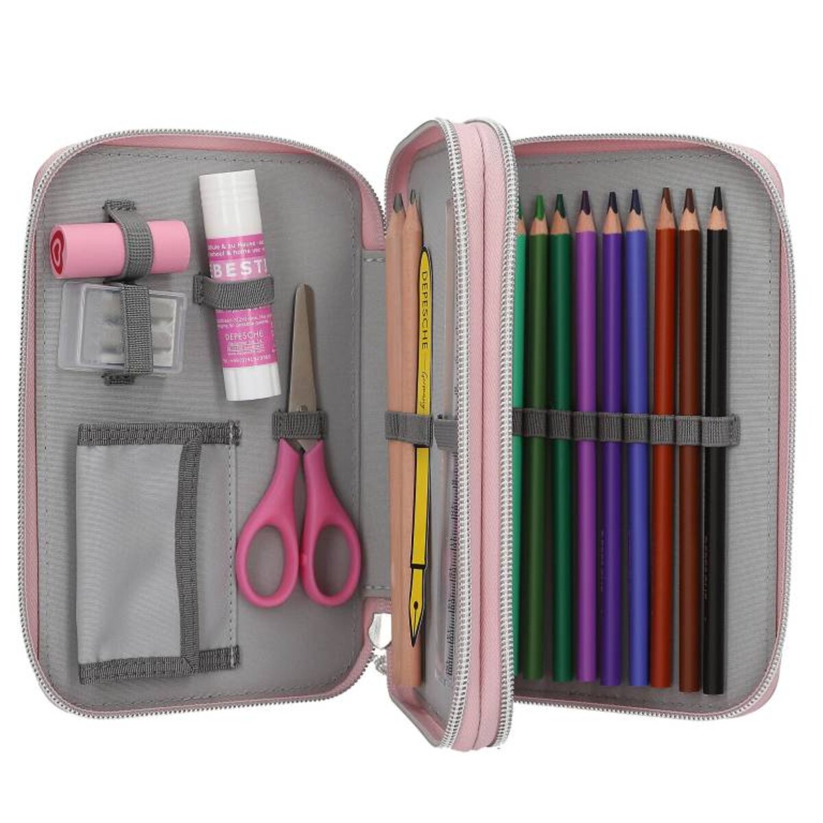 Depesche TOPModel 2 Fach Federtasche komplett gefüllt MY BFF