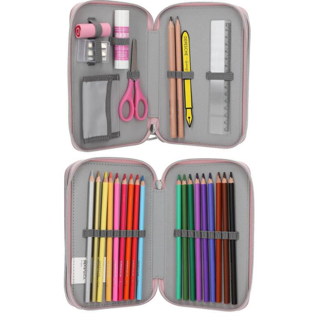 Depesche TOPModel 2 Fach Federtasche komplett gefüllt MY BFF