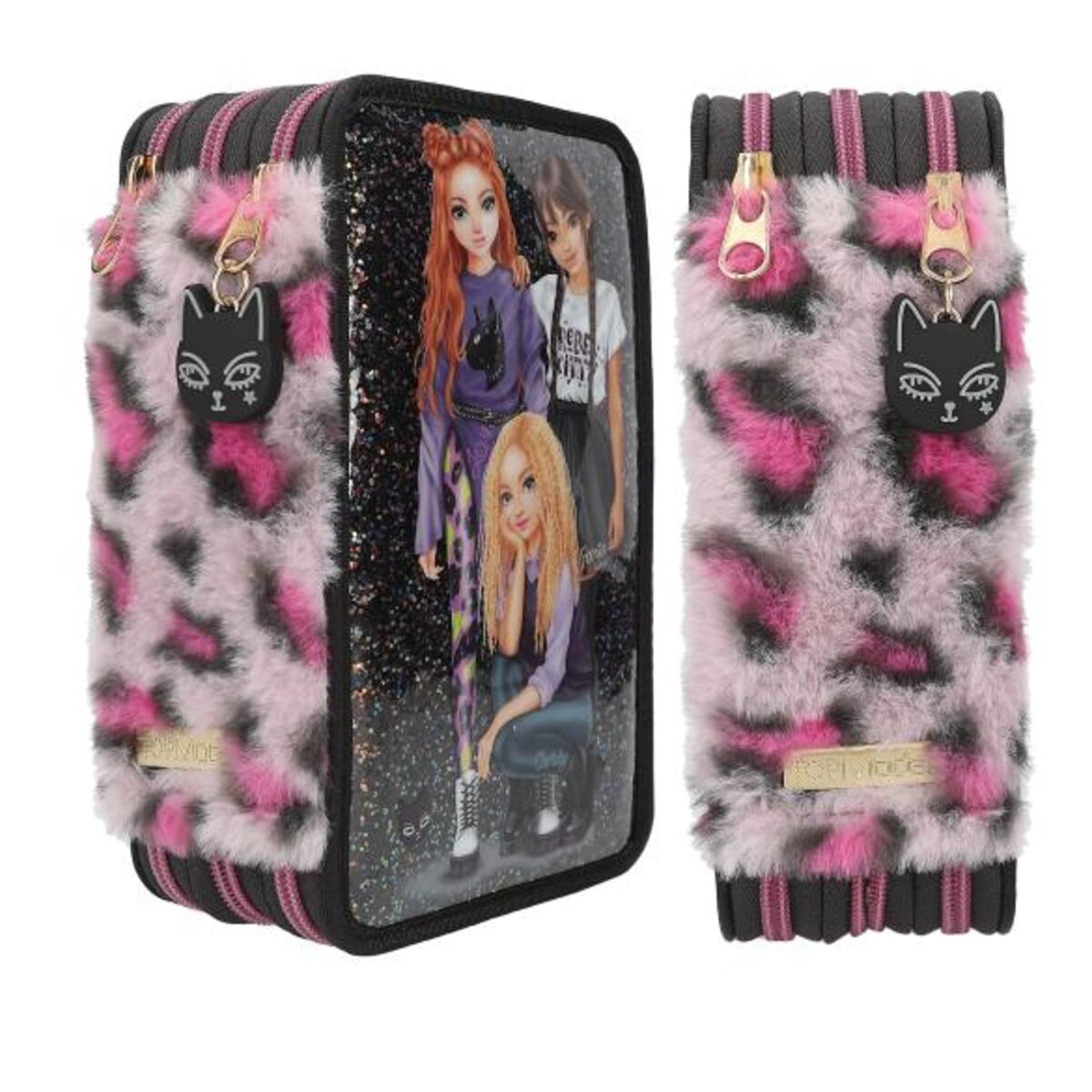 Depesche TOPModel 3 Fach Federtasche REBEL KITTY