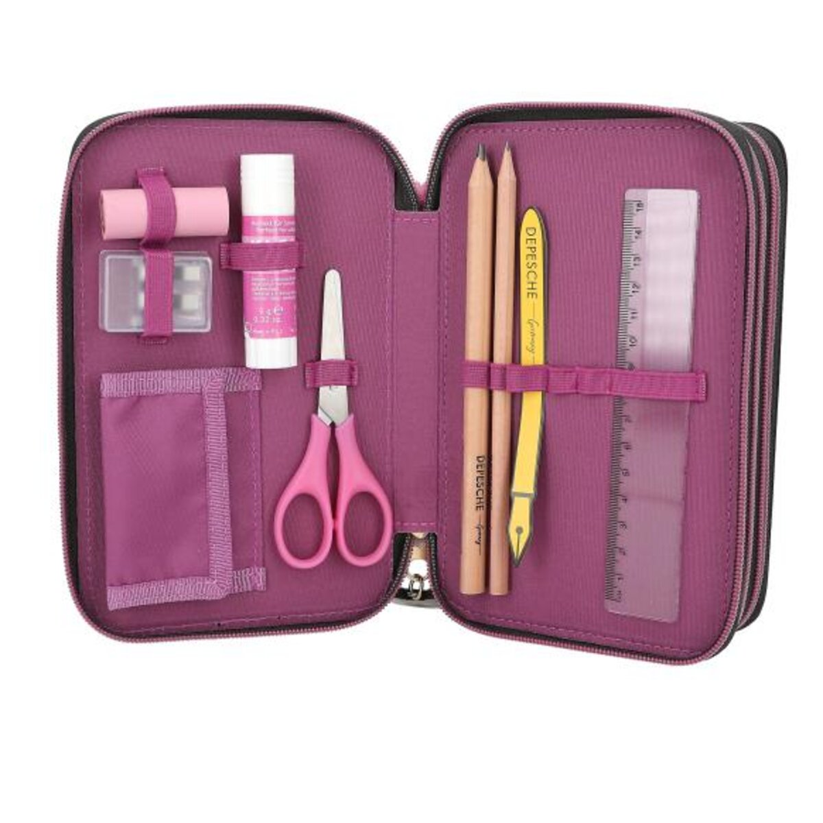 Depesche TOPModel 3 Fach Federtasche REBEL KITTY