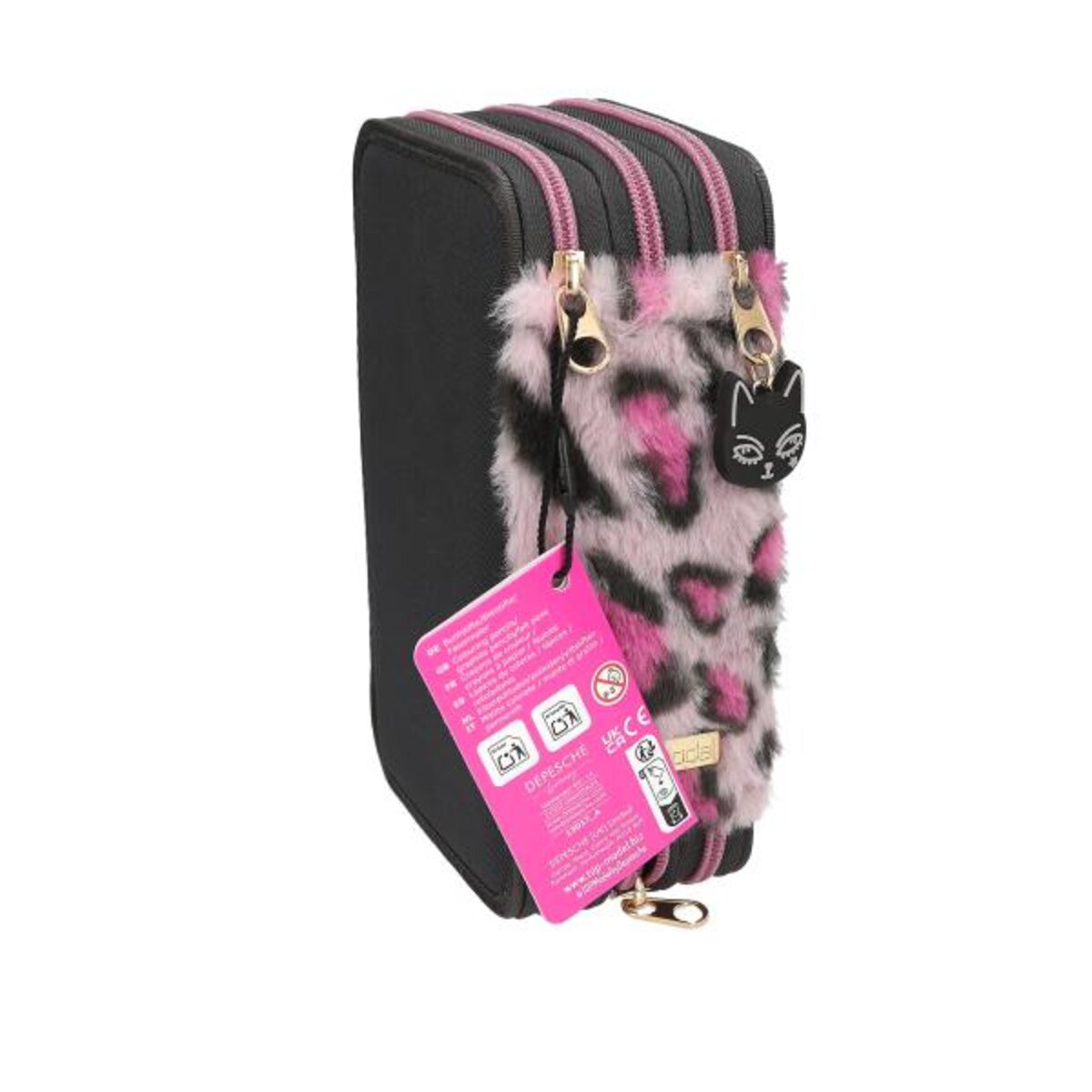 Depesche TOPModel 3 Fach Federtasche REBEL KITTY