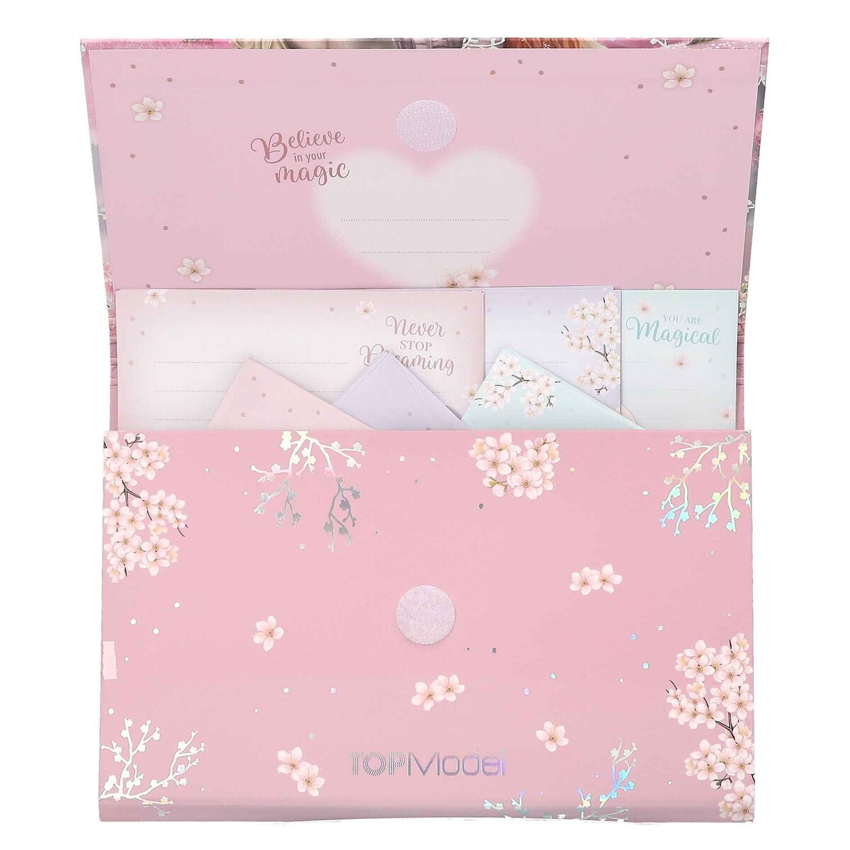 Depesche TOPModel Briefpapier in Fächermappe Viva Violet