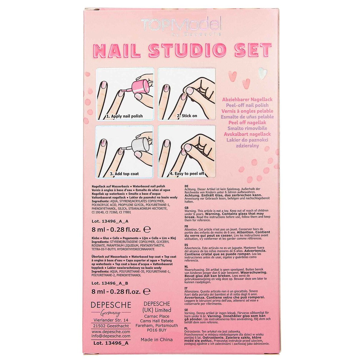 Depesche TOPModel Nagelstudio-Set Beauty and Me