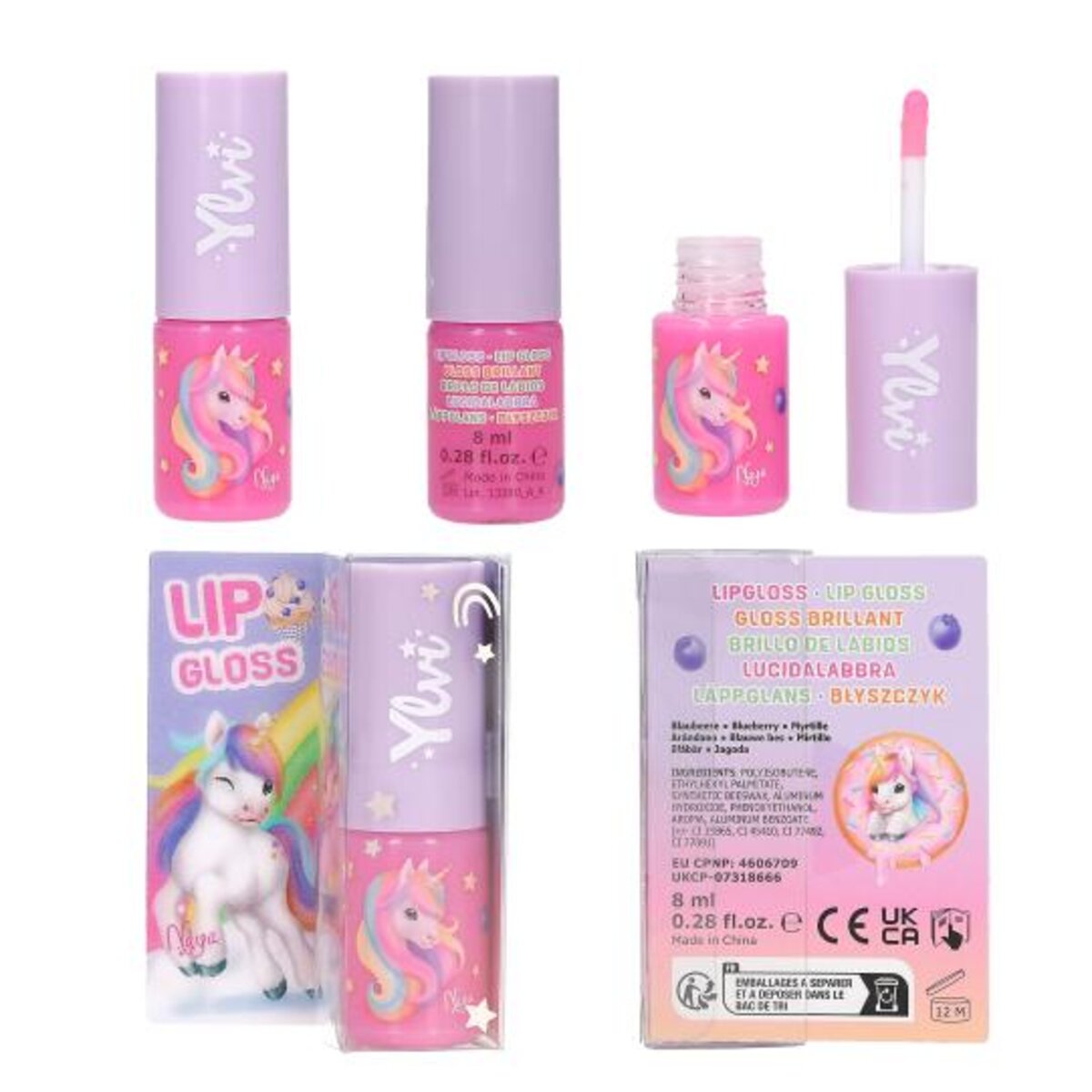 Depesche Ylvi & the Minimoomis Lipgloss, 8ml, 1 Stück, 2-fach sortiert