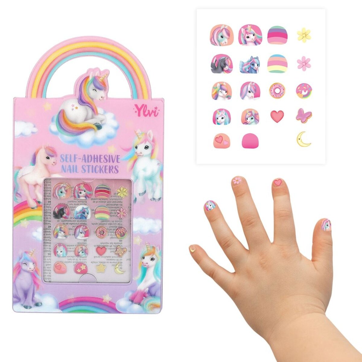 Depesche Ylvi & the Minimoomis Nail Sticker, 1Stück, 2-Fach sortiert