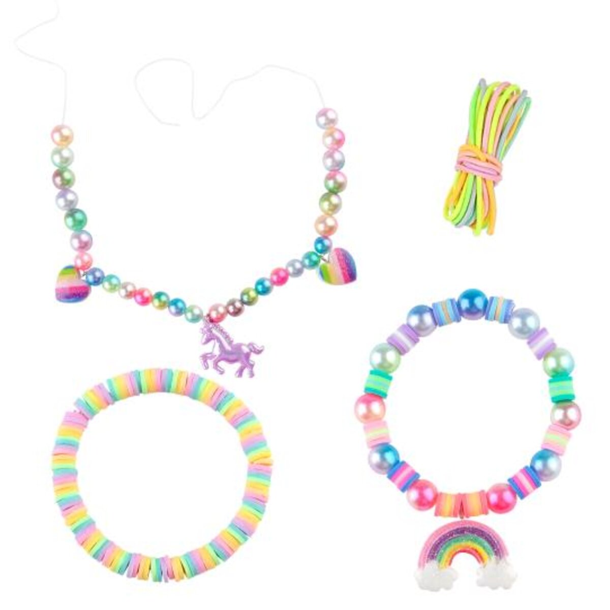 Depesche Ylvi DIY Rainbow Perlen Set für magisch schöne Armbänder und Ketten