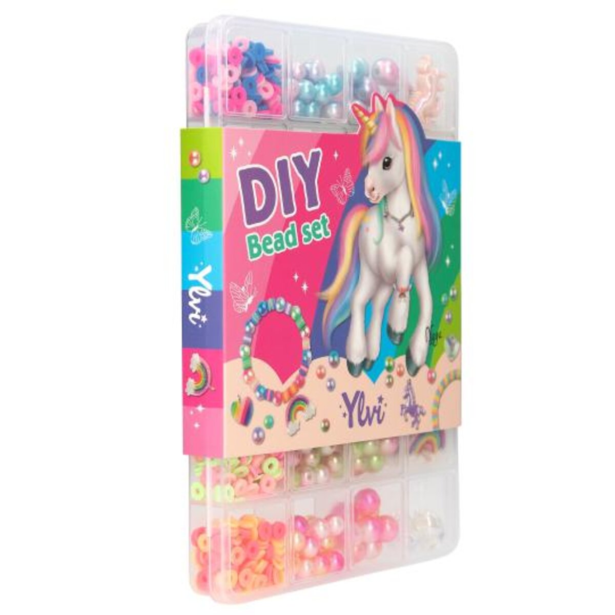 Depesche Ylvi DIY Rainbow Perlen Set für magisch schöne Armbänder und Ketten