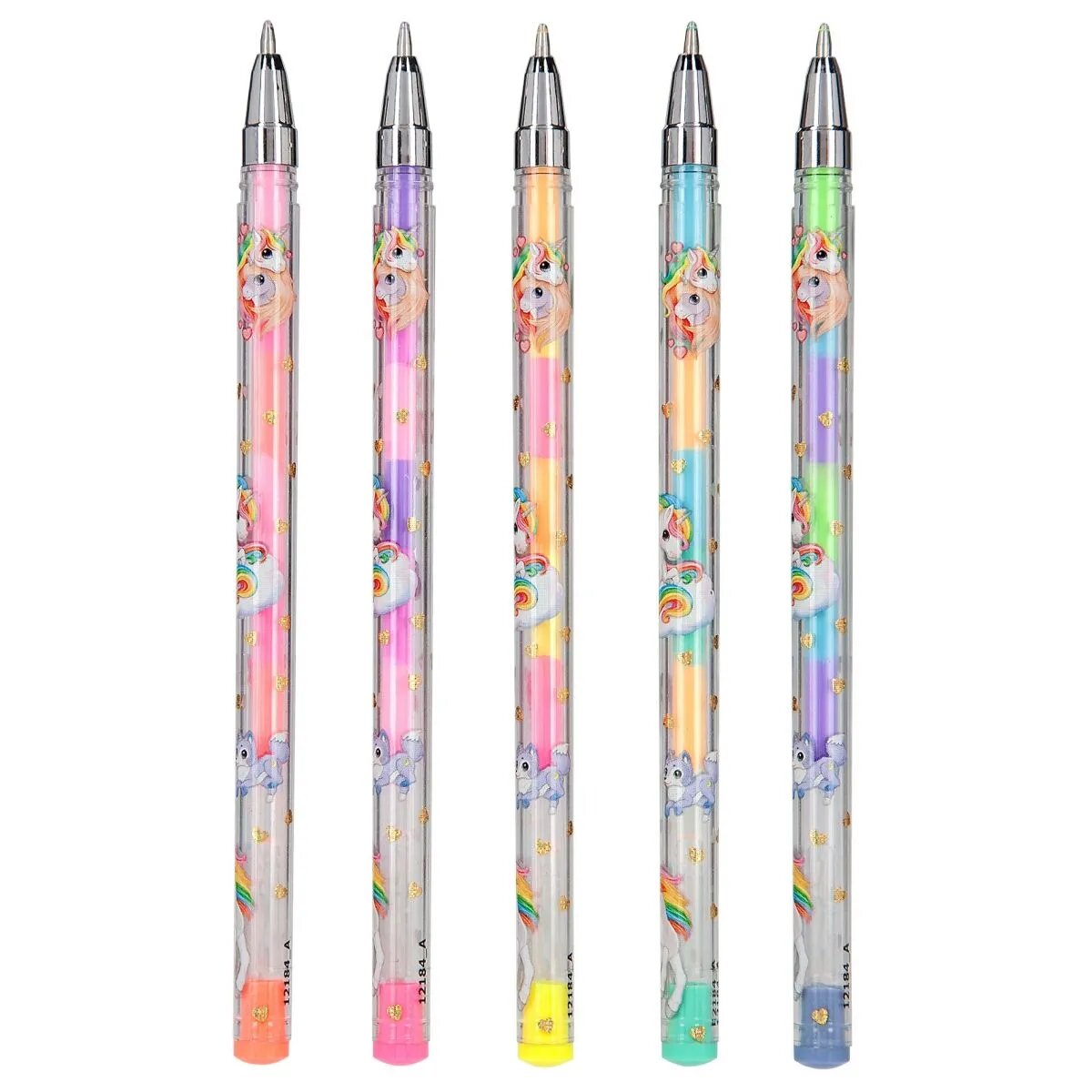 Depesche Ylvi & the Minimoomis Gelstifte-Set in 5 Regenbogenfarben