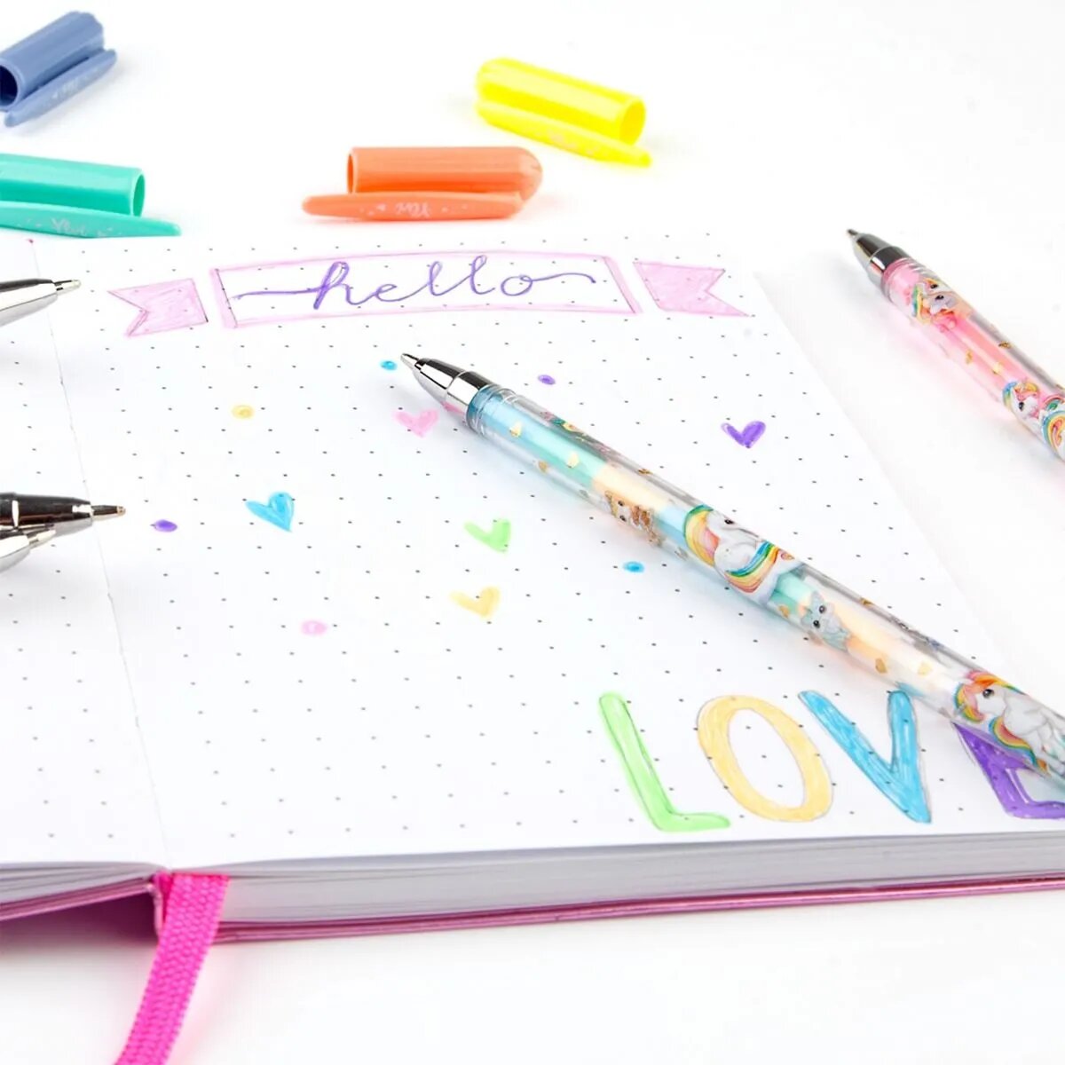 Depesche Ylvi & the Minimoomis Gelstifte-Set in 5 Regenbogenfarben