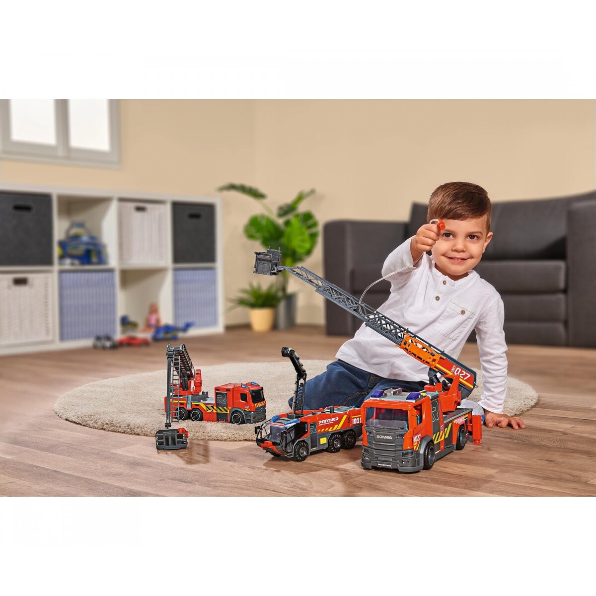 Dickie Toys City Fire Ladder Truck, 23 cm