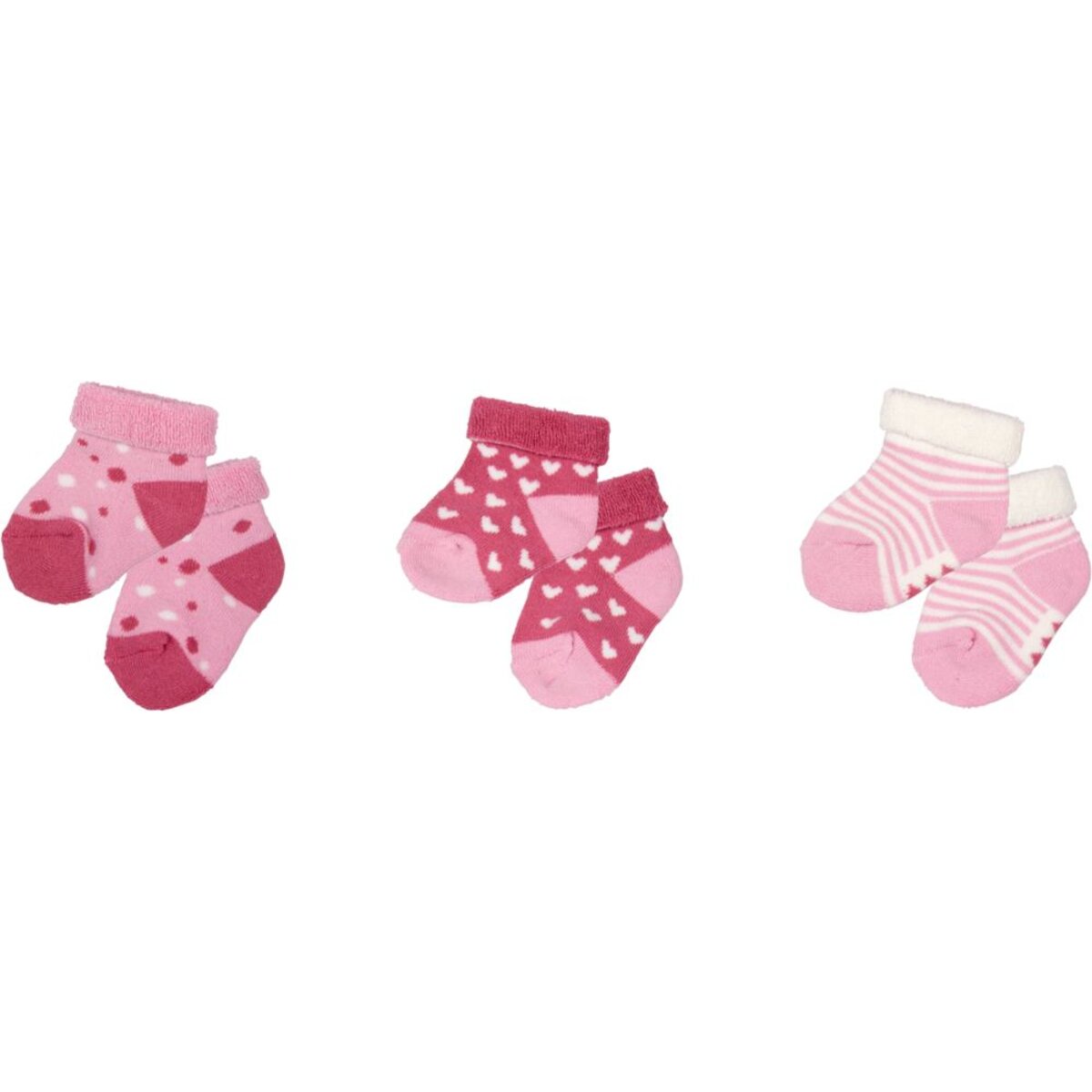 Die Spiegelburg Babysöckchen, rosa - BabyGlück, one size, 3 Paar