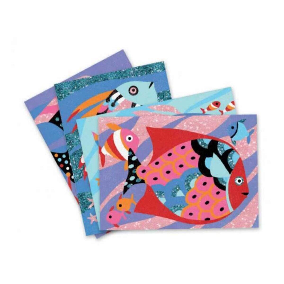 Djeco Sandbild Regenbogen Fische