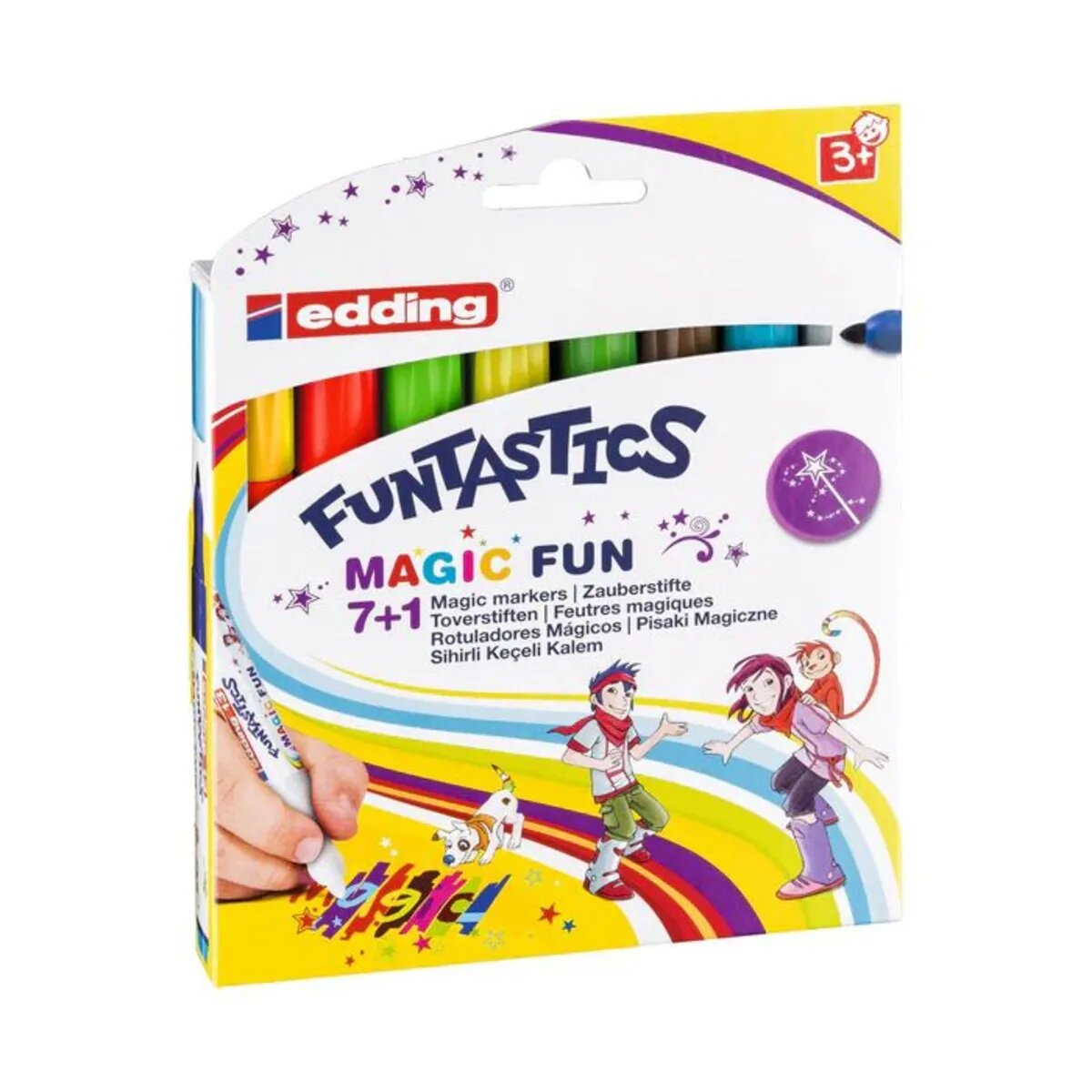 edding 13, Funtastic Magic fun Kinderfasermaler, 3 mm, 8 Stück