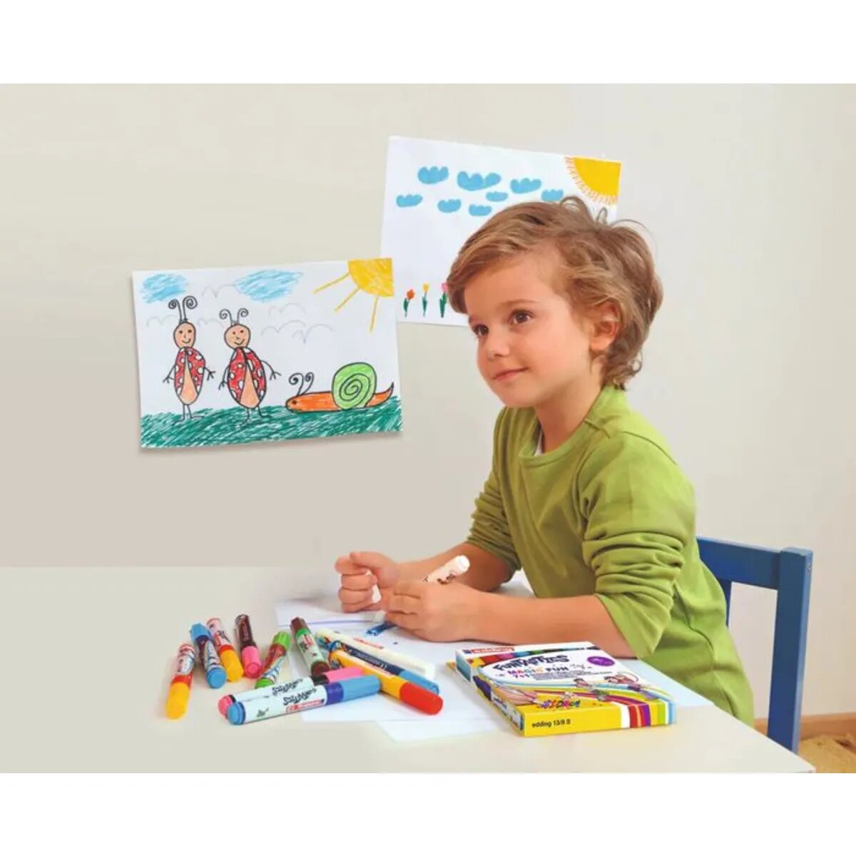 edding 13, Funtastic Magic fun Kinderfasermaler, 3 mm, 8 Stück