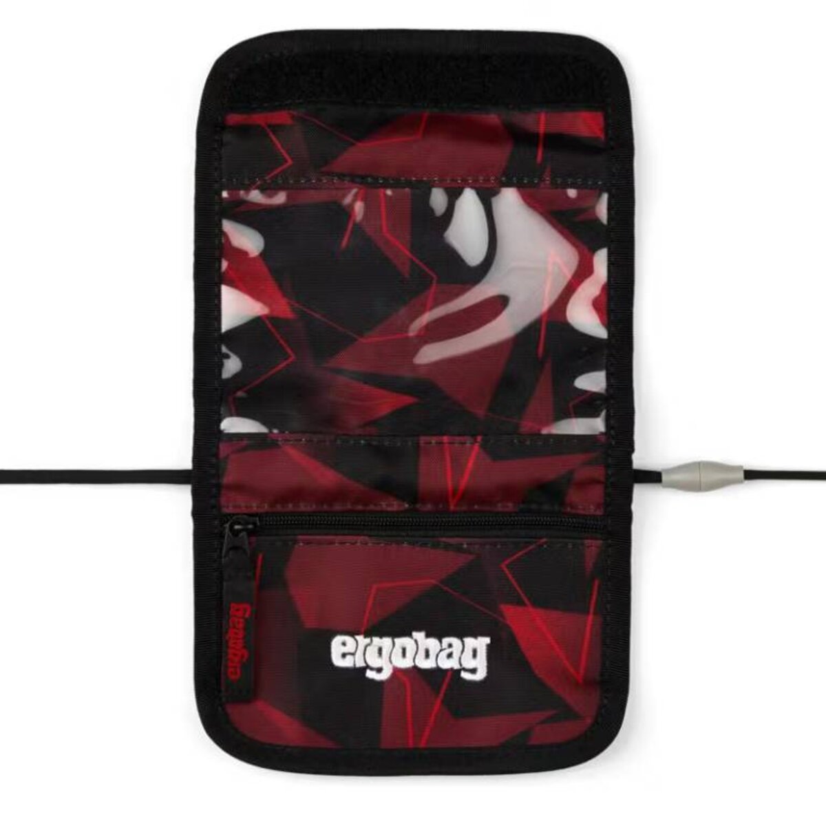 ergobag Brustbeutel Bärassic Garden schwarz rot 0,3 x 1 x 10 cm
