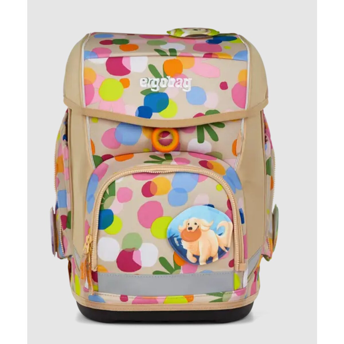 ergobag CUBO Schulrucksack-Set Flower PowBär, 5-teilig