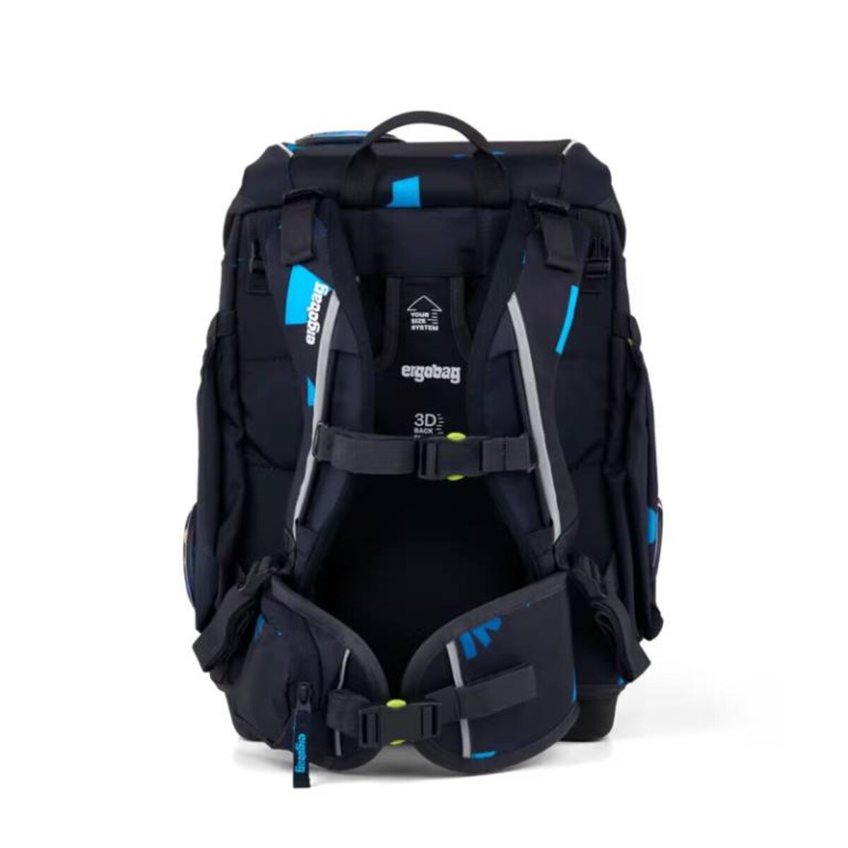 ergobag cubo Set Schulranzen-Set VerfolgBärjagd Blau 5-teilig 19 Liter