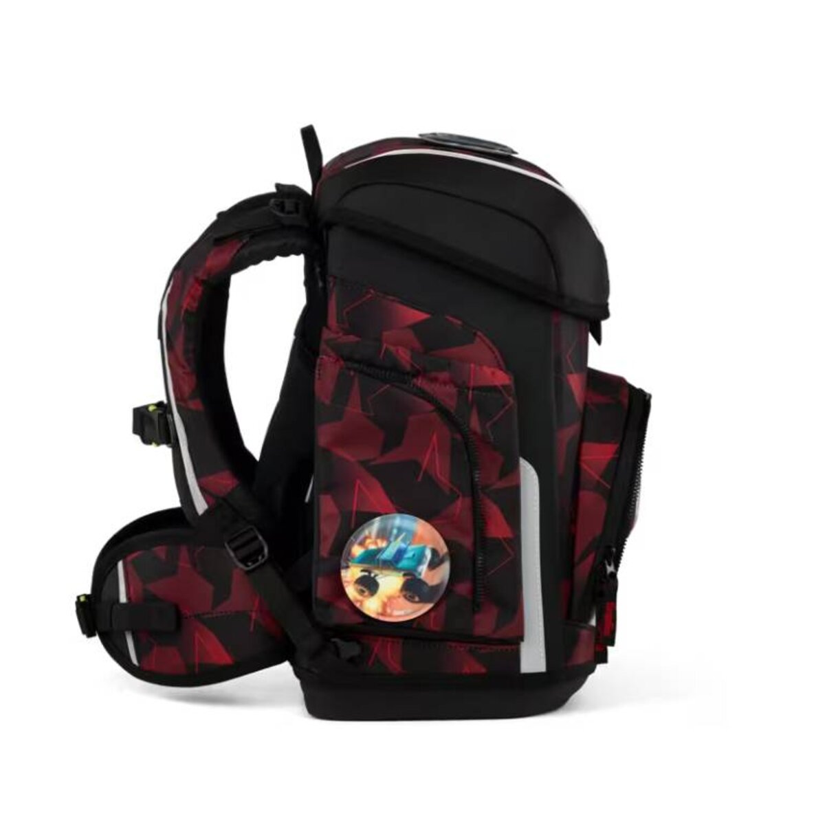 ergobag cubo Set Schulranzen-Set UnaufhaltBär Schwarz Rot 5-teilig 19 Liter