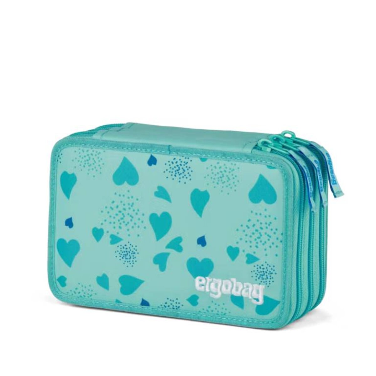 ergobag Maxi Mäppchen ReitBärtraum blau türkis 40-teilig 20 x 6,5 x 13.5 cm