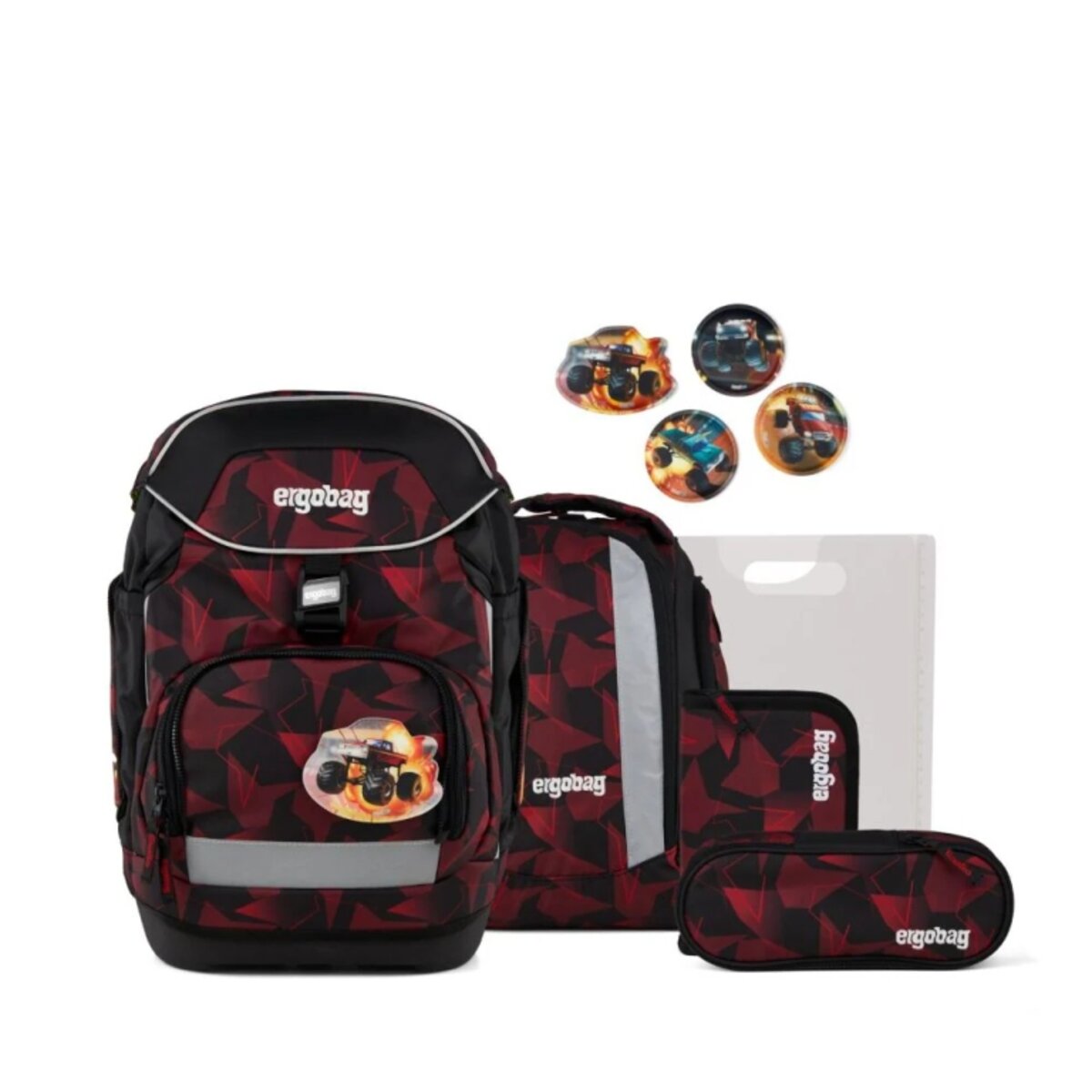ergobag Pack Schulrucksack-Set UnaufhaltBär, 6 teilig
