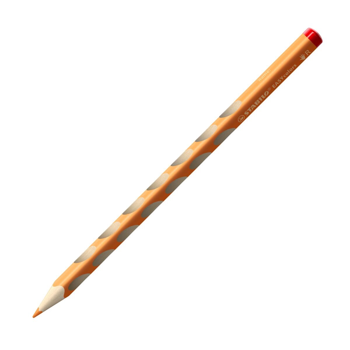 Ergonomischer Buntstift für Rechtshänder - STABILO EASYcolors - Einzelstift - gelb orange