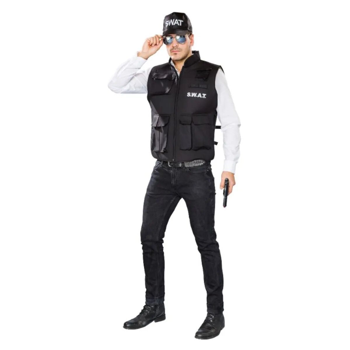 Festartikel Müller SWAT-Weste schwarz, Größe XXL