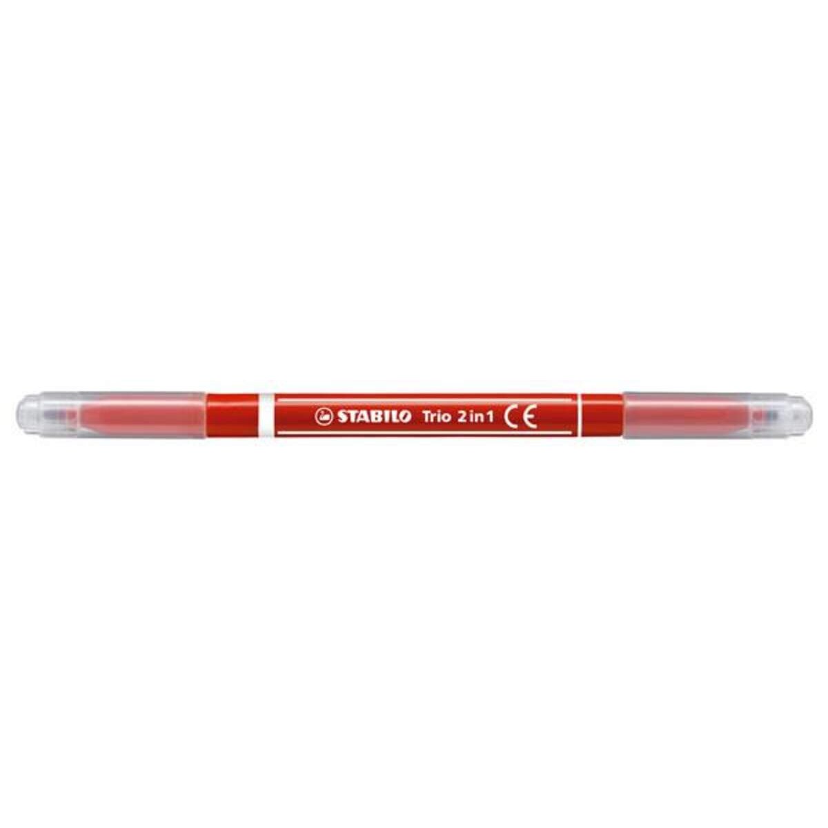 Filzstift und Fineliner in einem - STABILO Trio 2 in 1 - rot